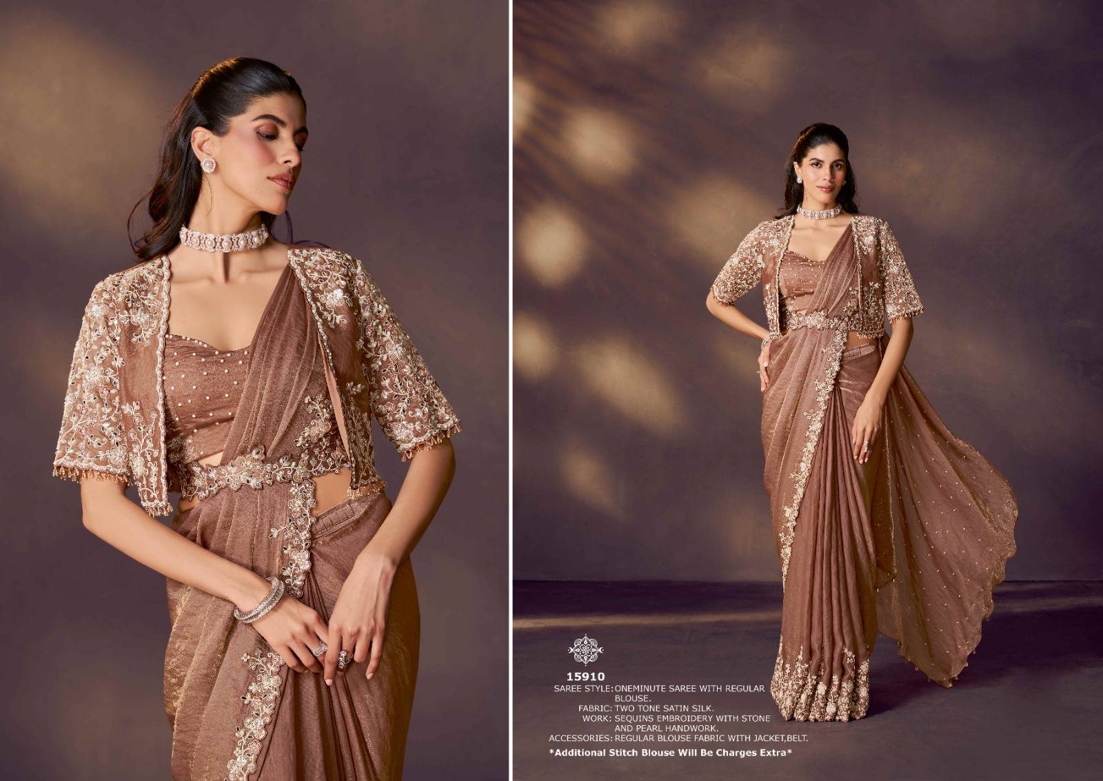 MOHMANTHAN ODYSSEY 15900 by Mahotsav 15907 to 15920 Series Indian Traditional Wear & Occasional Stitched Sarees At Wholesale Price